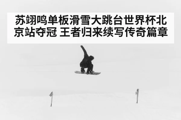 苏翊鸣单板滑雪大跳台世界杯北京站夺冠 王者归来续写传奇篇章